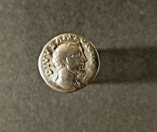 Silver Denarius Of Antoninus Pius (postmortem).  Ancient Roman Coin 138 - 161 Ad