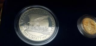 1987 United States Constitution 2 Coin Proof Set,  $5 Gold,  $1 Silver 4