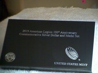 American Legion 100th Anniversary 2019 Proof Silver Dollar And Medal Set