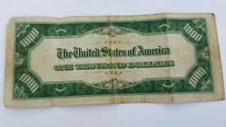 1000 ONE THOUSAND DOLLAR BILL OLD NOTE 2