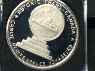 1967 Canada Centennial Silver Medal,  Canoe Routes