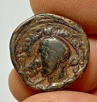 Ancient Greek Islamic Bronze Coin Uncertain 11.  6gr 24mm