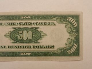 1934 A FIVE HUNDRED Dollar Federal Reserve Note $500 6