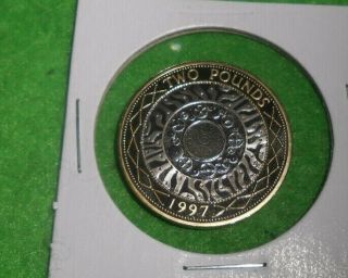 Great Britain 1997 Proof 2 Pound Coin