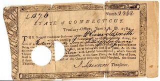1782,  Rare,  African American Soldier,  Lyme,  Revolutionary War Pay Order,  Signed