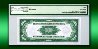 1934 $500 Five Hundred Federal Reserve Note Boston PMG AU 50 Net FR 2201 - Adgs 3
