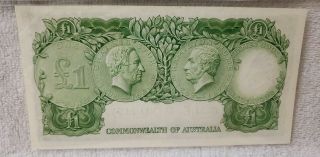 Australia Reserve Bank ND (1961 - 65) One Pound P 34a PMG 53 EPQ About UNC 4