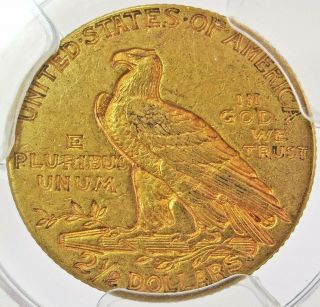 1914 GOLD US $2.  5 INDIAN HEAD QUARTER EAGLE COIN PCGS ABOUT UNC 55 3