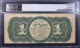 1862 $1 LEGAL TENDER LARGE NOTE Chittenden/Spinner Fr 16 PMG 25 Very Fine A1334 2