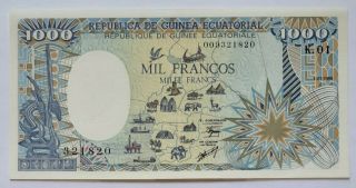 Equatorial Guinea - 1000 Francs - 1985 - Pick 21,  Unc.