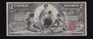 Us 1896 $2 Education Silver Certificate Fr 248 Vf (- 426)