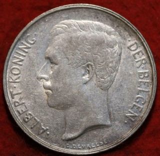 1912 Belgium 2 Francs Silver Foreign Coin