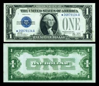 Fr 1602 1928b $1 Star Silver Certificate Choice Uncirculated