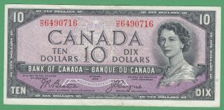 1954 Canadian 10 Dollar Note Devil 