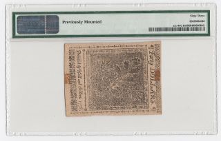 Continental Currency Fr CC - 84CT $40 Sept 26,  1778 Contemporary Counterfeit PMG63 2