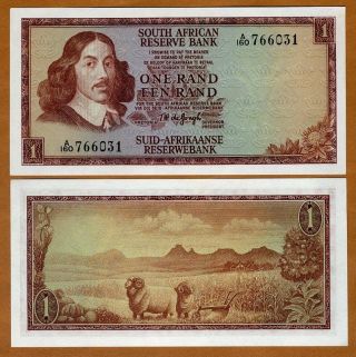South Africa,  1 Rand Nd (1967) P - 109b,  Unc