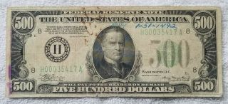 500 Dollar Bill Us Paper Money