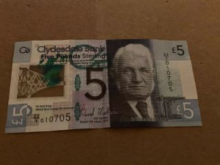 Scotland,  Clydesdale Bank,  5 Pounds,  2015