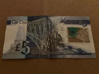 Scotland,  Clydesdale Bank,  5 pounds,  2015 2