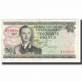 [ 610534] Banknote,  Luxembourg,  50 Francs,  1972,  1972 - 08 - 25,  Km:55b,  Ef (40 - 45)