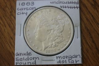 1883 - Cc Unc,  Morgan Silver Dollar