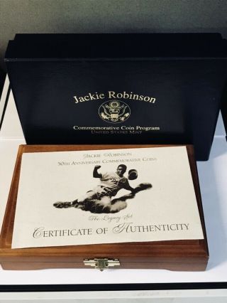1997 Jackie Robinson 50th Anniversary Gold Coin And Card Legacy Set