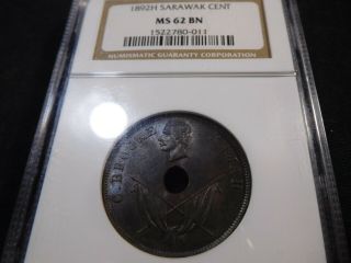 R37 Malaya Sarawak 1892 - H Cent Ngc Ms - 62 Brown