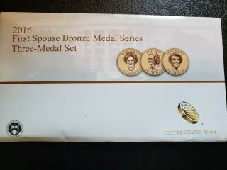 2016 First Spouse Bronze Medal Series Three Medal Set Us