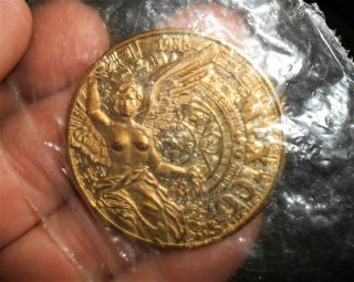 1986 Mexico Convention Of International Numismatics Uncirculated Angel Token