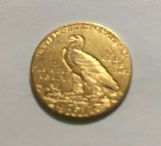 1914 Indian Head Type $2.  50 Dollar Quarter Eagle Key Coin MS 2