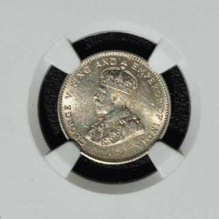 1917 Straits Settlements 10 Cents,  NGC MS 61,  Malaysia 2