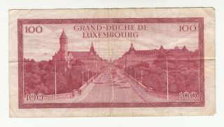 Luxembourg 100 francs 1970 circ.  p56 @ 2