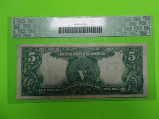 Fr 271 $5 1899 Indian chief Silver Certificate Five Dollar Note 5 dollar bill 4