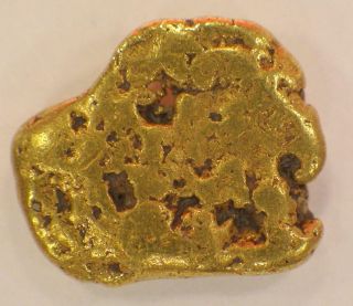 Gold Nugget Alaskan 2.  1 Grams Natural Placer Hope Creek High Purity
