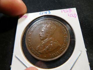 G43 Australia 1928 1/2 Penny Au