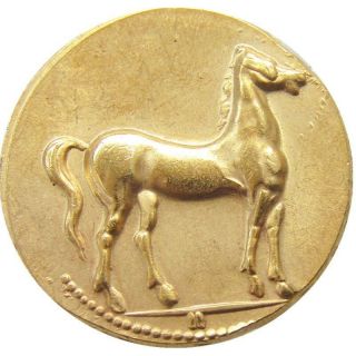 Carthage Zeugitania Electrum Stater 310bc Tanit Horse Ancient Greek Coin