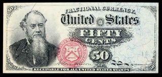Fr.  1376 50¢ Fourth Issue Stanton Fractional Currency Uncirculated
