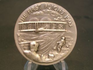 First Flight Wright Brothers Sterling Silver Medal - Longines Symphonette