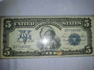 $5 Large Note 1899 SILVER certificate 5