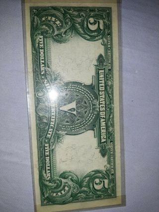 $5 Large Note 1899 SILVER certificate 6