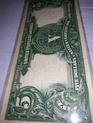 $5 Large Note 1899 SILVER certificate 7