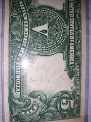$5 Large Note 1899 SILVER certificate 8