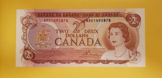 1 Crisp Uncirculated 1974 Two Dollar Bill