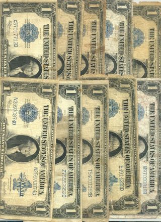 $20 Face Value In $1 1923 Silver Certificates In Decent Circulated