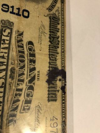 The Grange National Bank Of Spartansburg Pa Crawford County Rarity 1902 $20 Note 10
