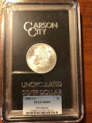 GSA HOARD 1883 - CC Morgan Silver Dollar PCGS MS65 4