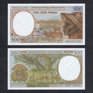 1999 Central African States Central African Republic 500 Francs P - 301ff Unc Zebu