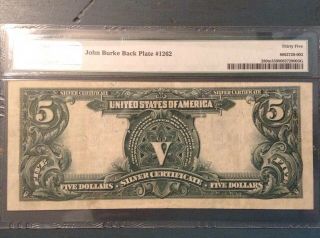 1899 $5 Silver Certificate PMG 35 John Burke Backplate 3