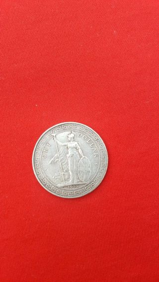 1912 B Great Britain Silver Trade Dollar