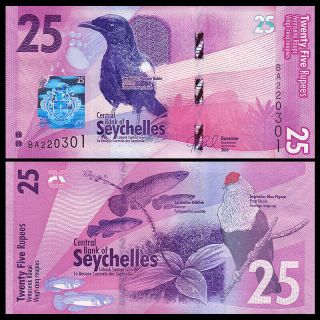Seychelles 25 Rupees,  2016,  P -,  Unc